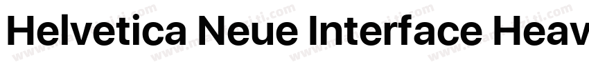 Helvetica Neue Interface Heavy字体转换